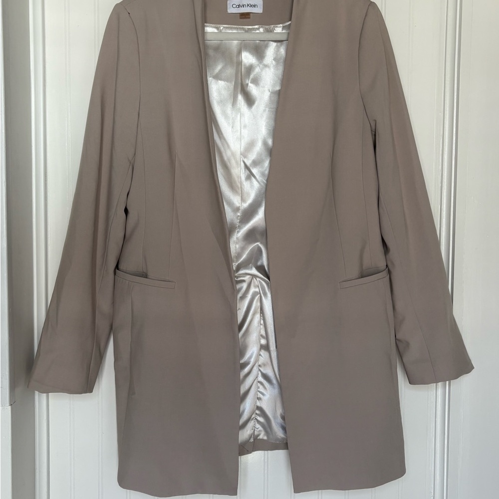 Calvin Klein Women's Beige Blazer